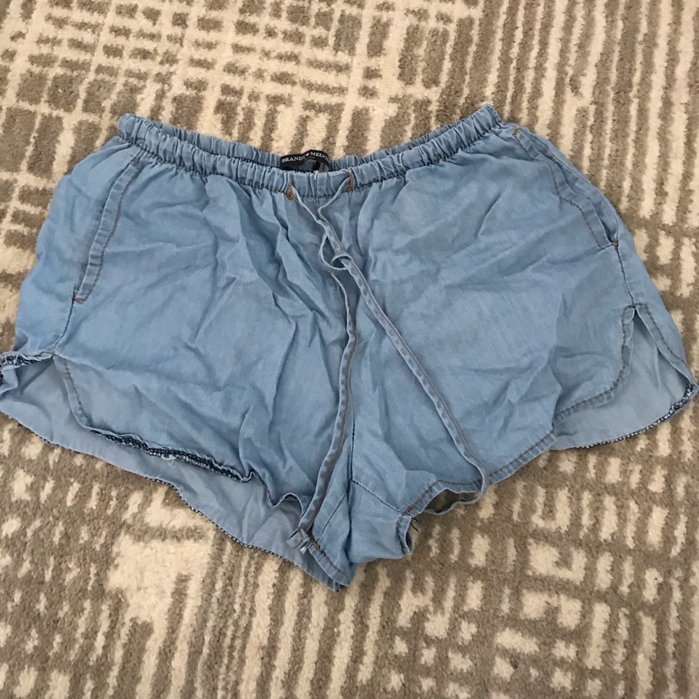Brandy Melville Chambray Mini Shorts